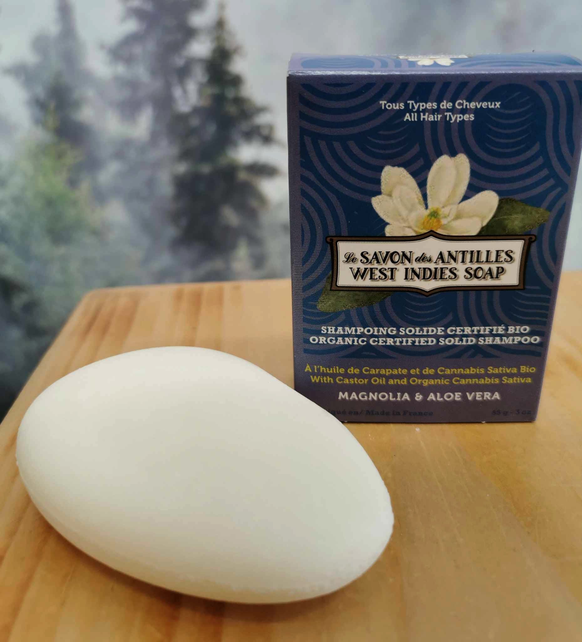 Shampoing solide bio Magnolia & Aloe vera - Savon des Antilles